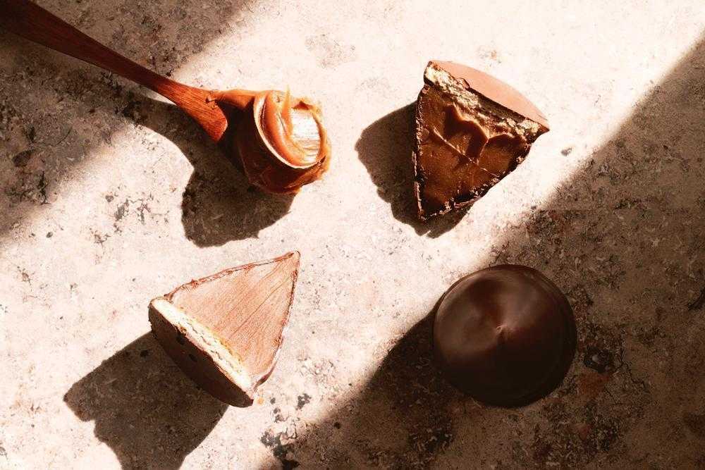 Bocadito de chocolate y dulce de leche