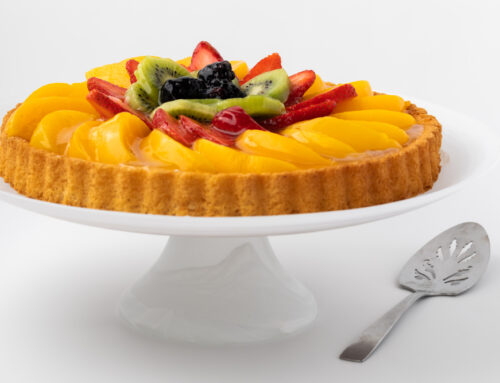 Tarta fresca de frutas de estación con Turimar Avena + Pasas